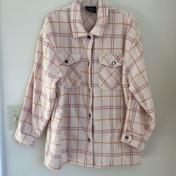 HFX plaid flannel jacket, size large - Picture 1 of 10